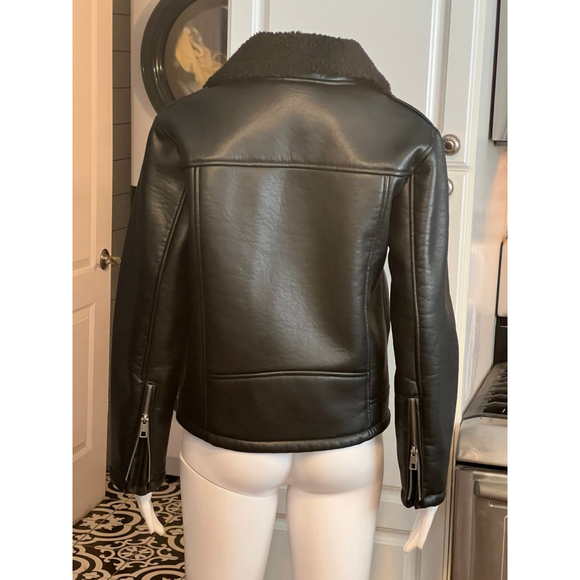 Zara Black Moto Jacket - Picture 3 of 7